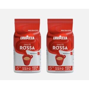 Lavazza Qualità Rossa Whole Bean Coffee 2.2 lb Bags Medium Roast 2 Pack 11/27